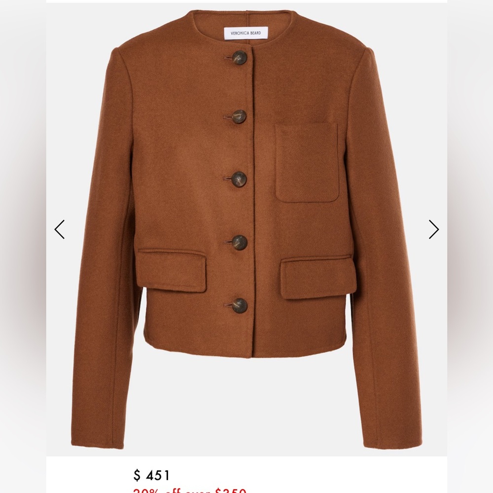 Veronica Beard rust brown wool Women's Blazer